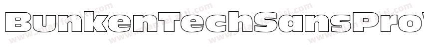 BunkenTechSansProWideW03-UltBd Regu字体转换